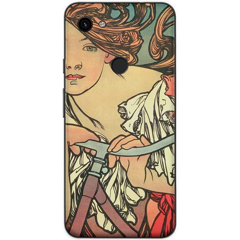 Alphonse Mucha Cycles Perfecta Google Pixel 3a XL Skin